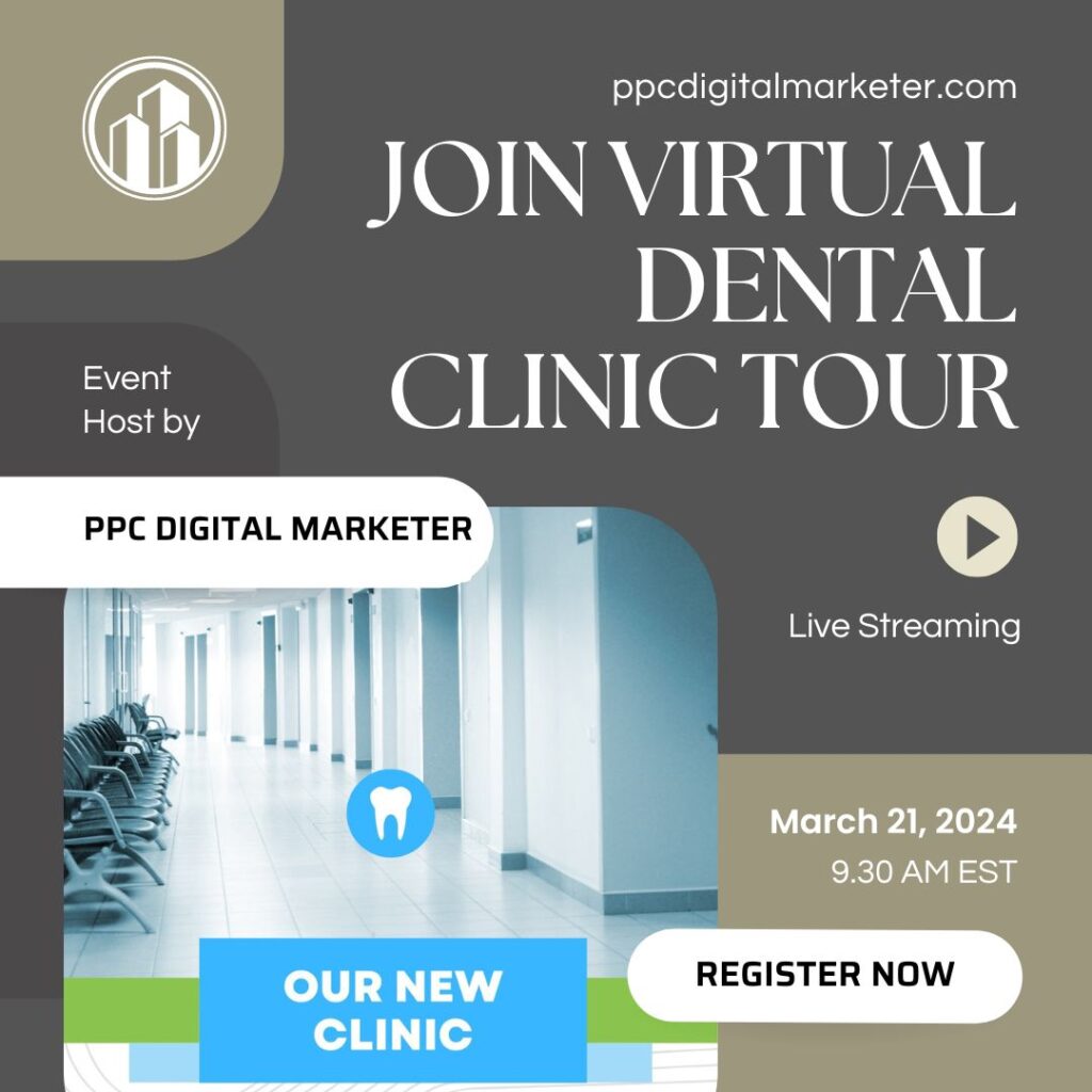 Virtual Dental Clinic Tour invitation to users